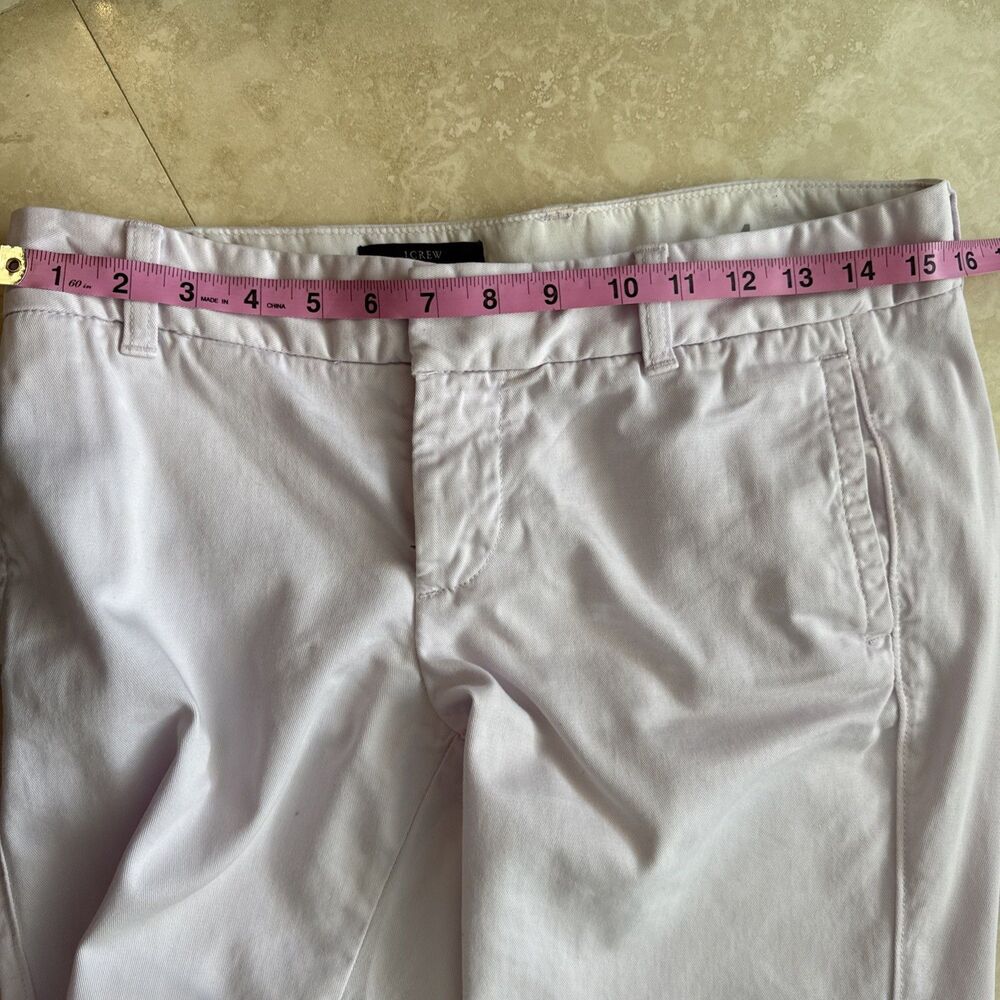 🌸 J.Crew “Scout” Capri Pants – Size 4 – Pale Lavender – 100% Cotton - Picture 11 of 12